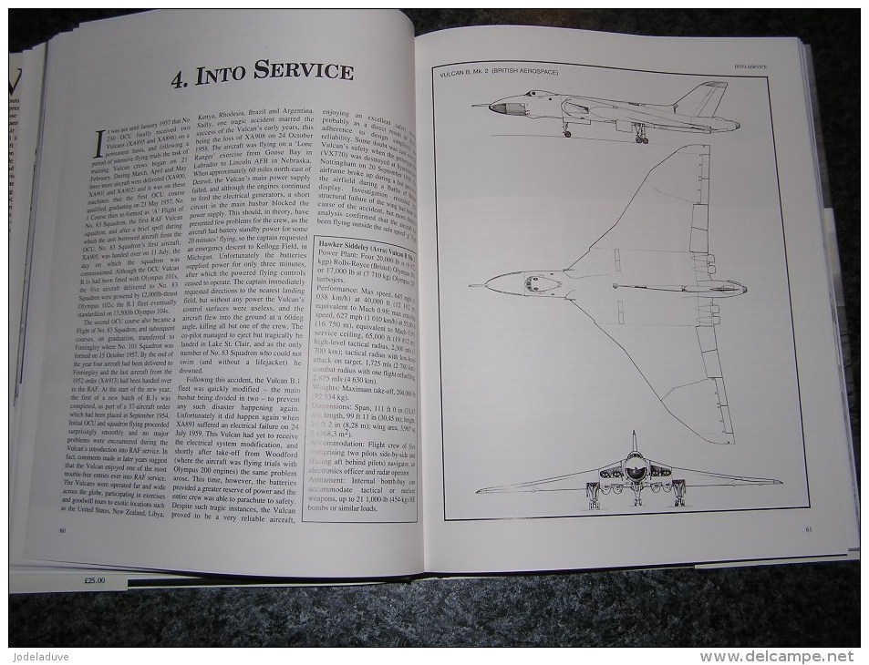 THE VULCAN STORY Tim Laming Manual Aircraft Aviation Avion Avro Jet British Aérospace Squadron Bombers Great Britain