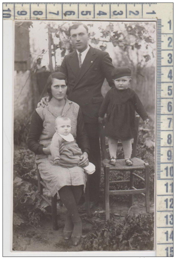 Fotocartolina Portogruaro Venezia Famiglia Veneziana Anni 20  Costumi Costumes Fotografo Vio Fioravante - Persone Anonimi