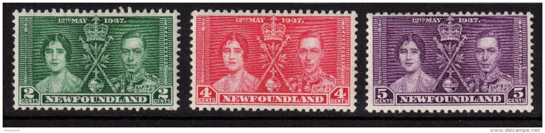 NEWFOUNDLAND 1937 Coronation Omnibus Set - Mint Hinged - MH * - 5B799 - 1908-1947