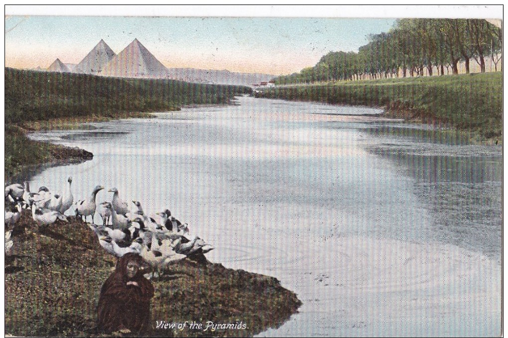 CARTOLINA " ZAGAZIG " 1908 PIRAMIDS - Zagazig