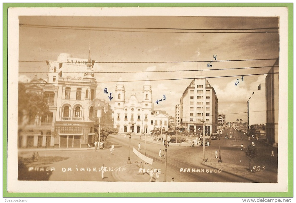 Recife - Praça Da Independência - Pernambuco - Brasil (Postal Fotográfico) - Recife