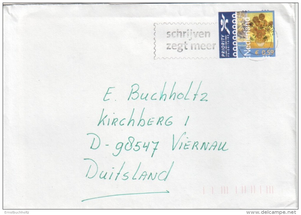 Niederlande Netherlands 2003 Bedarfsbrief - Ganzsachen