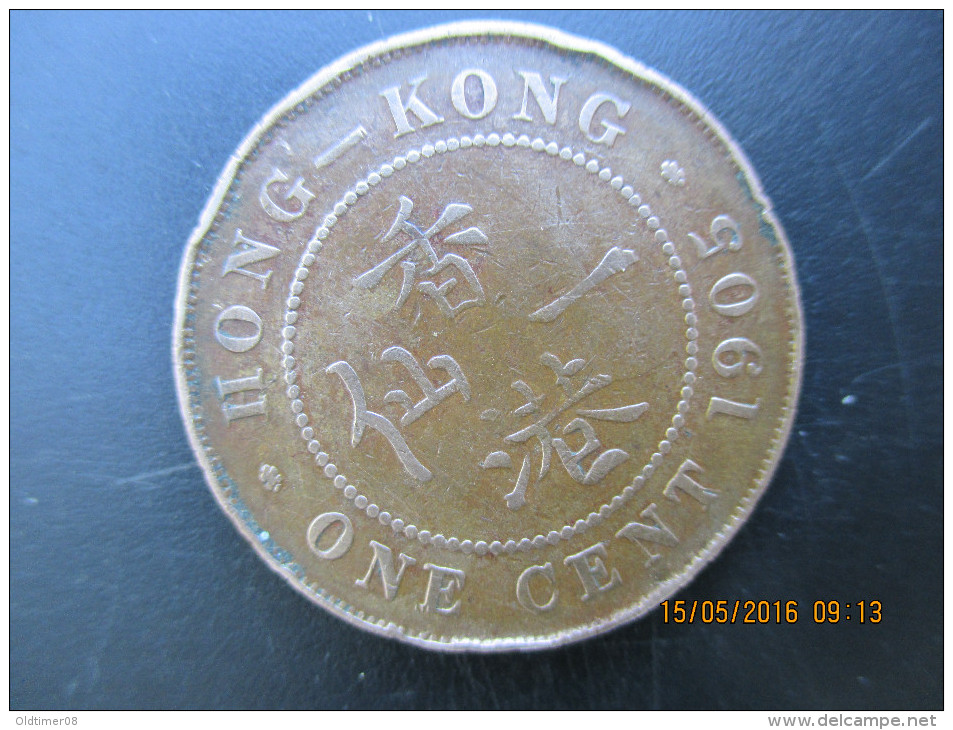 Hong Kong, 1 Cent 1905 (sans H) Edward VII, TB - Hong Kong