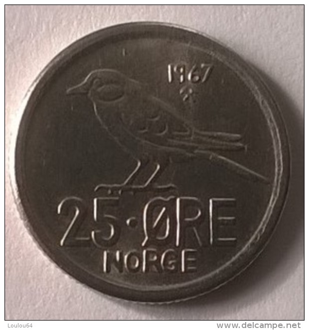 Monnaie - Norvège - 25 Ore 1967 - Superbe - - Norvège