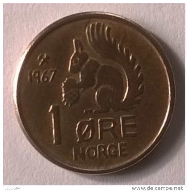 Monnaie - Norvège - 1 Ore 1967 - TTB - - Norvège