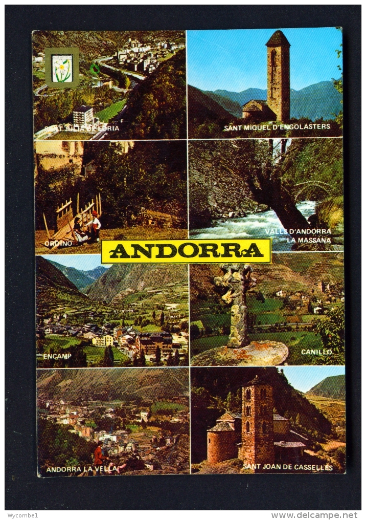 ANDORRA  -  Multi View  Used Postcard As Scans (light Creasing) - Andorra