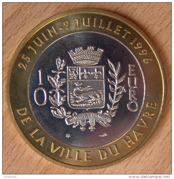 10 Euro Bicolore De La Ville Du Havre / Pont De Normandie - Euro Delle Città