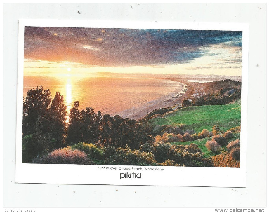 Cp , NOUVELLE ZELANDE , New Zeland , Vierge , Ed : Pikitia ,  Sunrise Over Ohope Beach , Whakatane - Nouvelle-Zélande