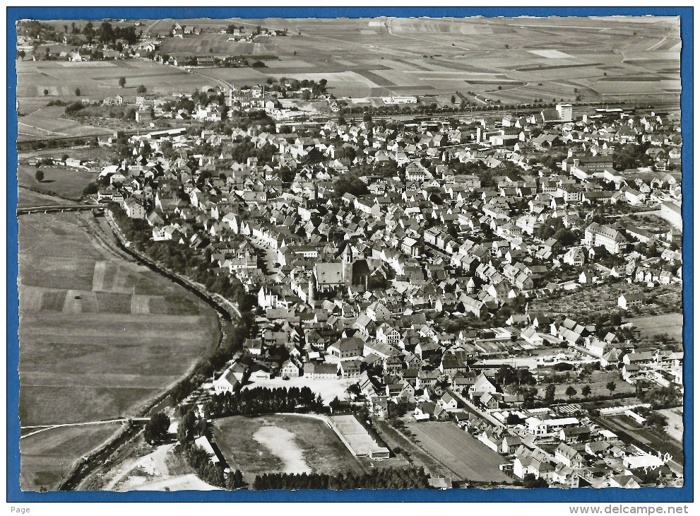 Gunzenhausen,Luftbildaufnahme,ca.1960-1970,Ortsentwicklung,Siedlungsgeschichte,Bebauung, - Lichtenfels