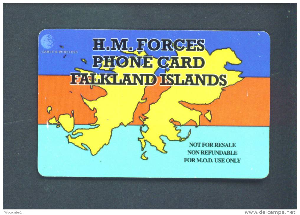 FALKLAND ISLANDS  -  Remote Phonecard As Scan/Military Use Only - Falkland