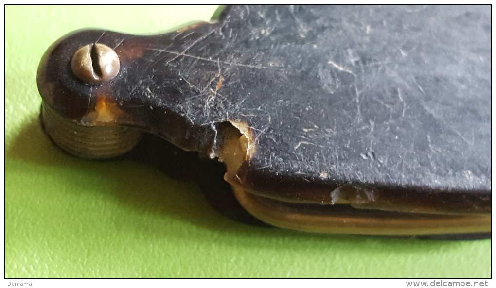 Fijne Antieke Vouwbril/lorgnette, Eind 19de Eeuw-begin 20 Ste Eeuw, Schildpad Tortoise-shell - Lunettes
