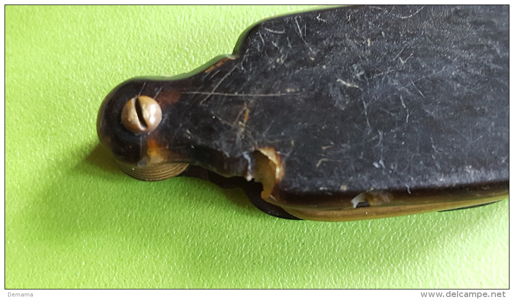 Fijne antieke vouwbril/lorgnette, eind 19de eeuw-begin 20 ste eeuw, schildpad tortoise-shell