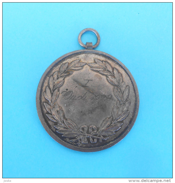 TENNIS MEDAL ( Croatian Antique Tennis Medal From 1929.  ) * Sport Medaille Tenis RRR - Uniformes Recordatorios & Misc