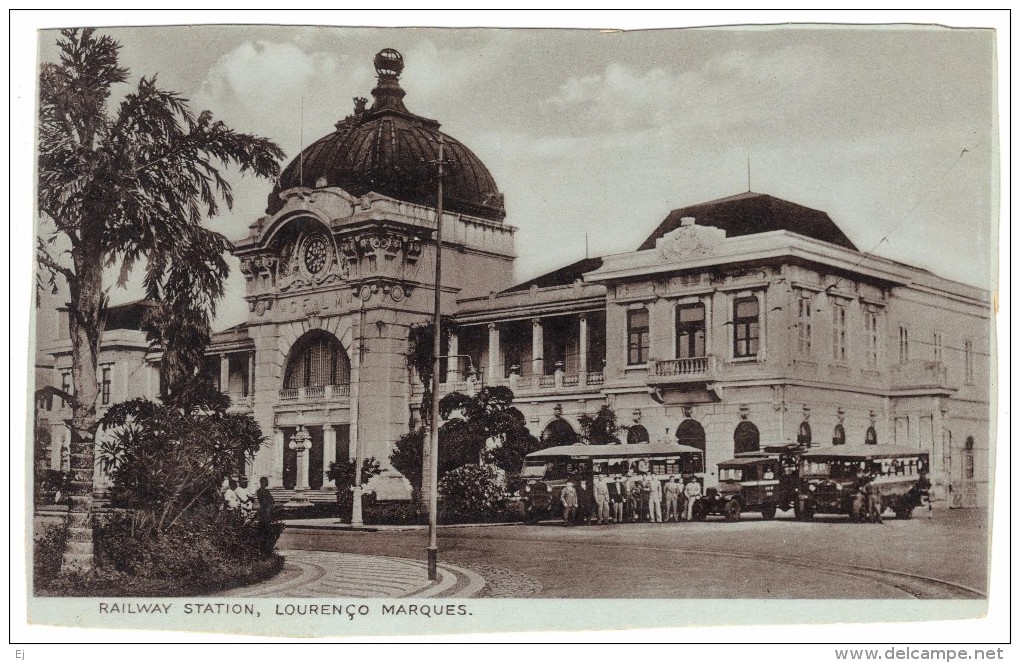 Mozambique – Railway Station Lourenco Marques (buses) – Newman – Unused C1930s - Mozambique