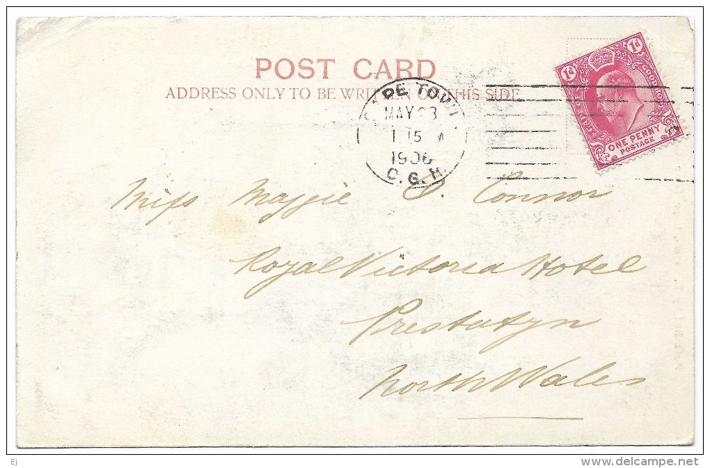 Mozambique - Wharf, Lourenco Marques – Peters – Postmark 1906 - Mozambique