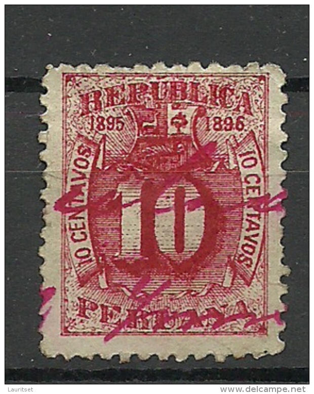 PERU 1895/96 Old Stamp 10 Cts. O - Pérou