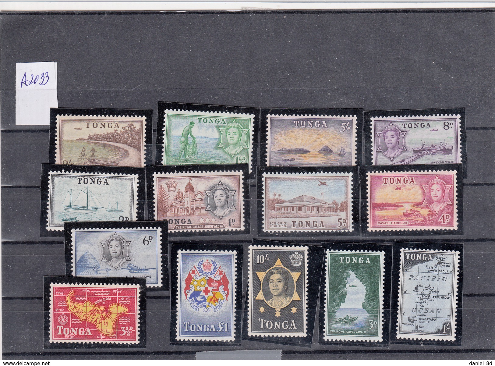 Tonga 1953, Complete Set, Mint, VF, A2033 - Tonga (...-1970)