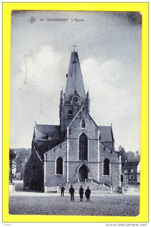 * Geraardsbergen - Grammont (Oost Vlaanderen) * (SBP, Nr 23) L'église, Kerk, Church, Animée, Rare, Old, CPA - Geraardsbergen