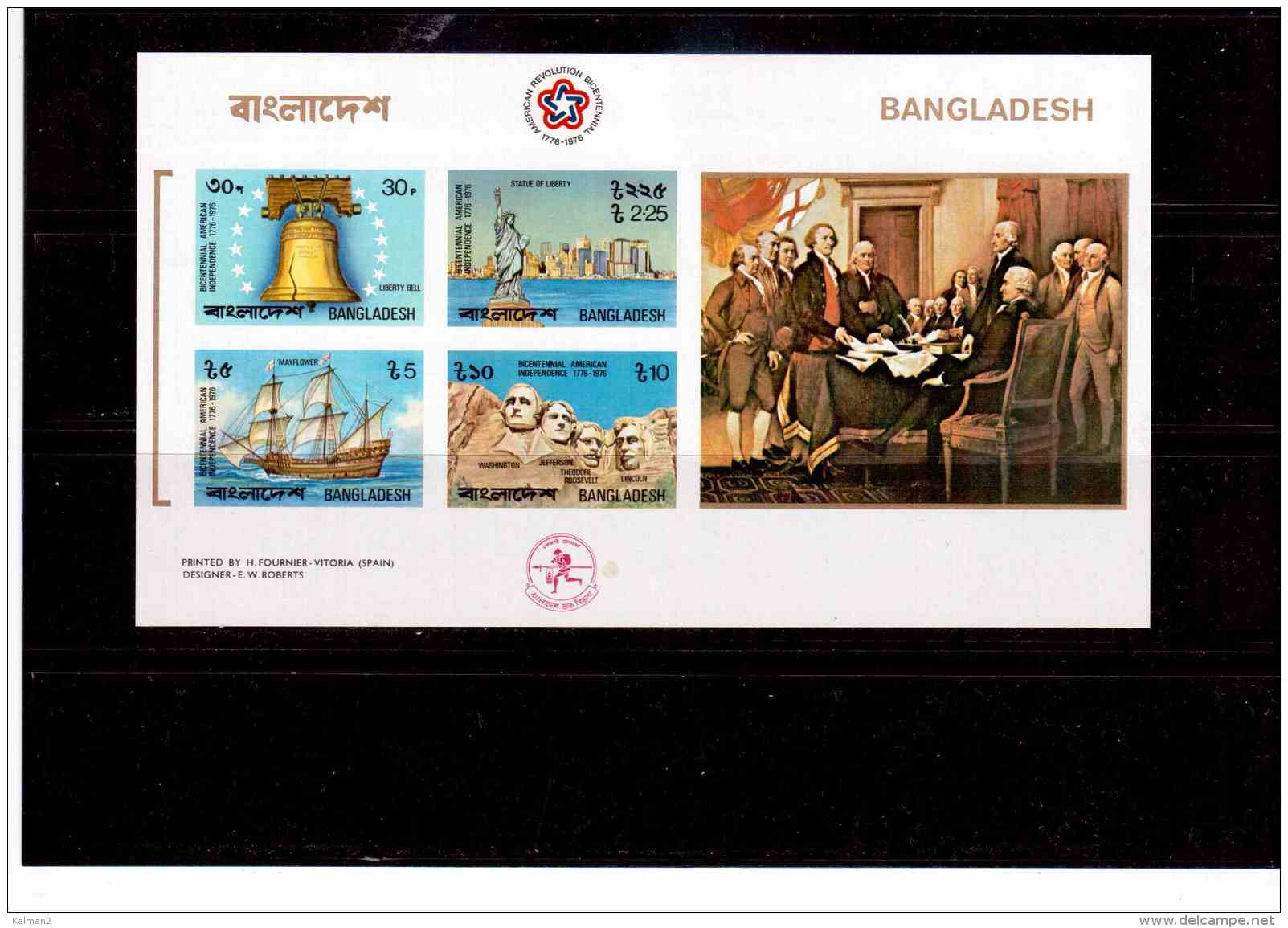 BF180   -  BANGLADESH   -  NEW**  MINIATURE SHEET   MICHEL NR.   2A + 2B - Bangladesh