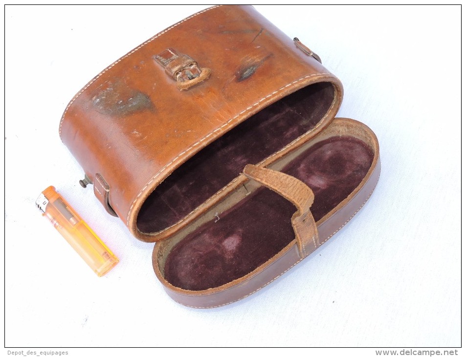 BEL ETUI  CUIR JUMELLES ANGLETERRE W.W.1 Ou W.W.2 - 1939-45