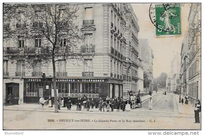 CPA Neuilly Sur Seine  Hauts De Seine Circulé La Poste - Neuilly Sur Seine