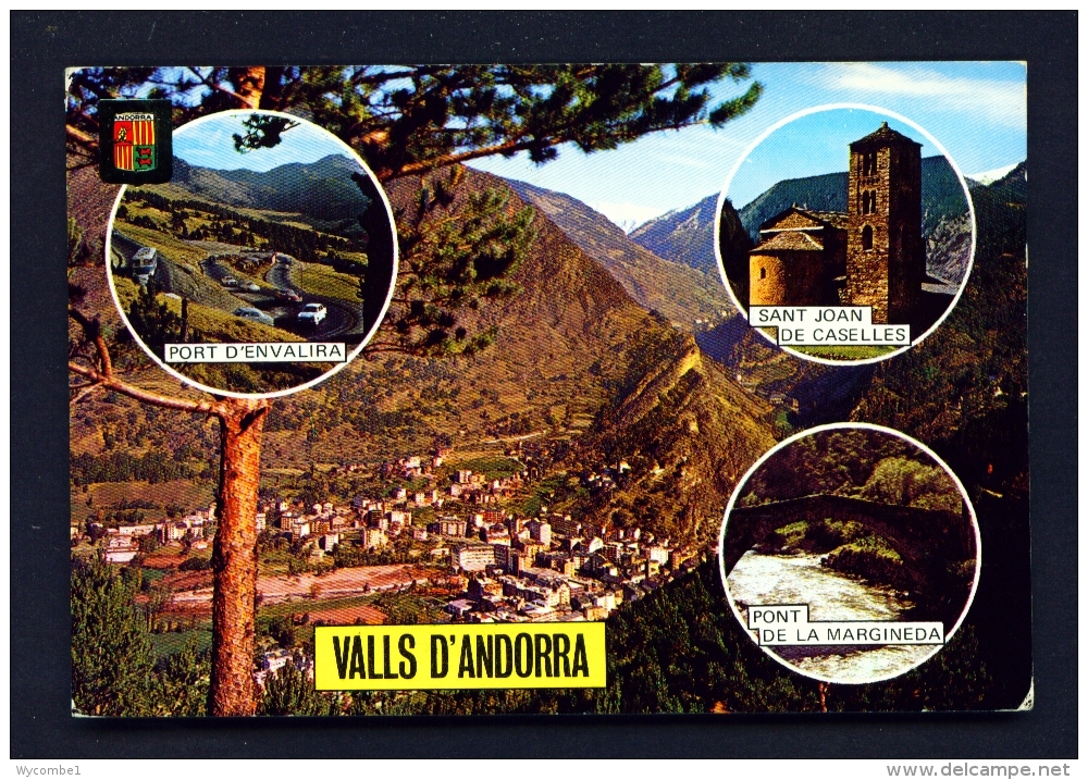 ANDORRA  -  Multi View  Used Postcard As Scans - Andorra