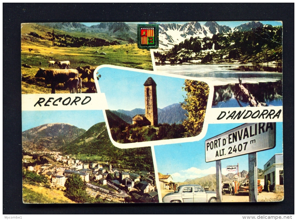 ANDORRA  -  Multi View   Used Postcard As Scans - Andorra