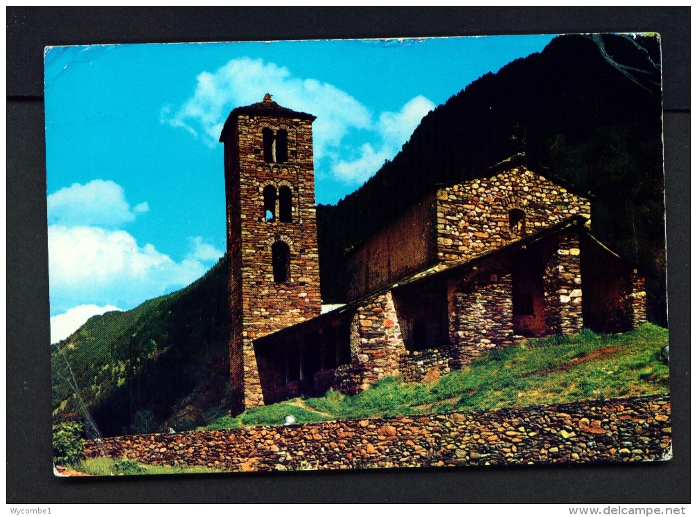 ANDORRA  -  Canillo  Church Of Saint John Of Casellas   Used Postcard As Scans - Andorra