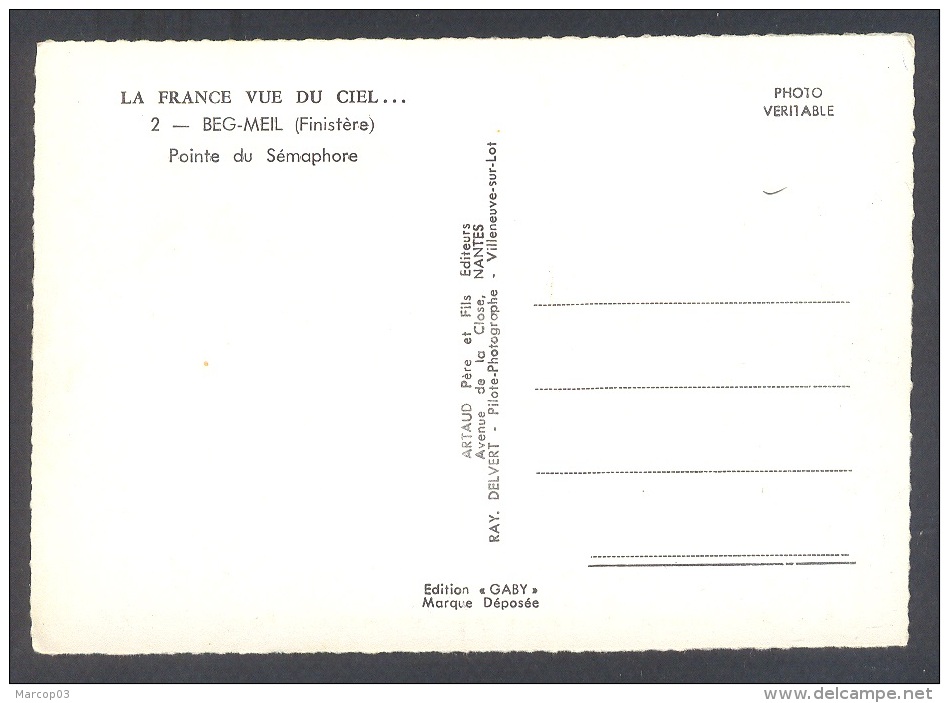 FINISTERE 29 LA FRANCE VUE DU CIEL BEG MEIL Pointe Du Sémaphore - Ile De Sein