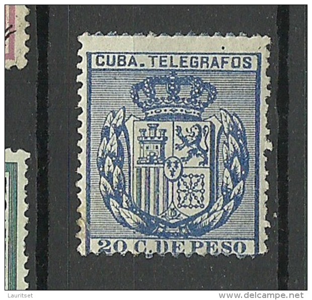 KUBA Cuba Old Telegraph Stamp Telegrafenmarke * - Telégrafo