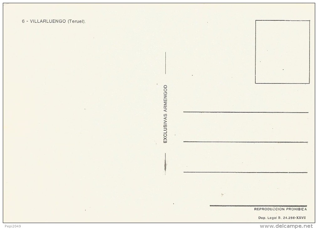 PV1327 - POSTAL - VILLARLUENGO - TERUEL - Teruel