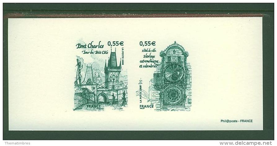 GRA4301 Horloge Astronomique Tour Prague 4301 4302 France 2008 Gravure Officielle - Bridges