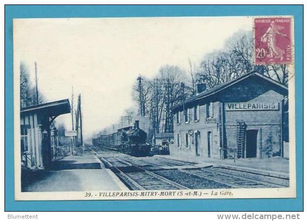 CPA 39 - Chemin De Fer Arrivée Du Train En Gare VILLEPARISIS-MITRY-MORY 77 - Villeparisis
