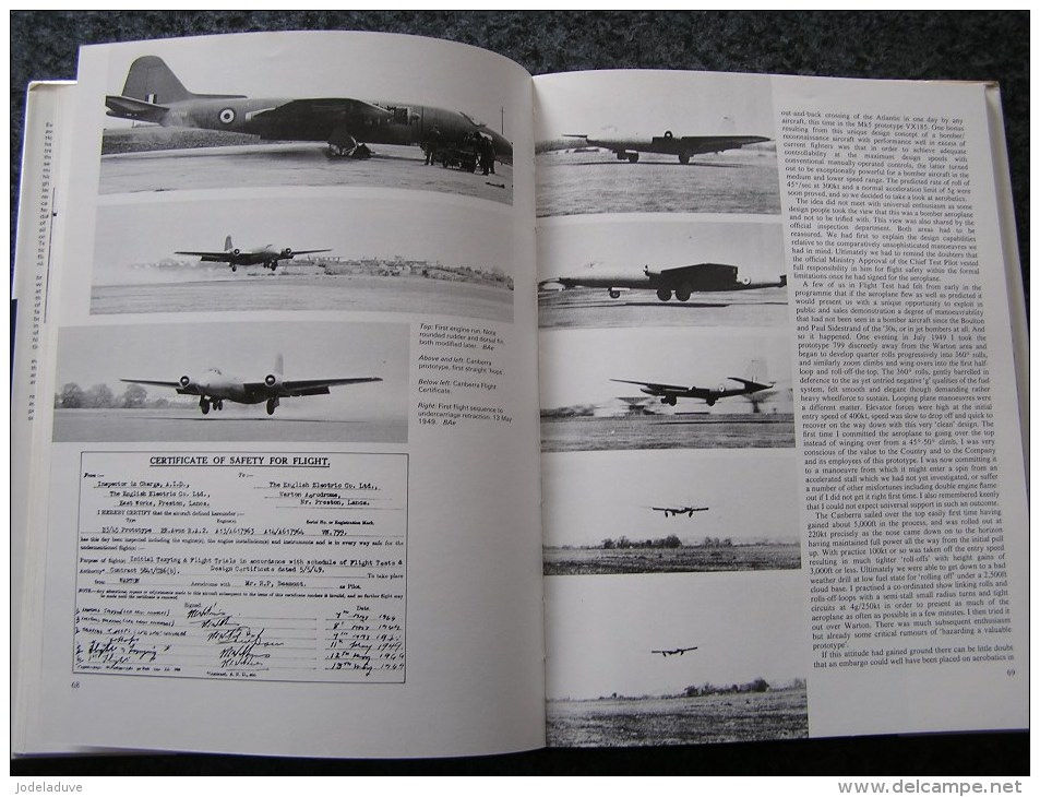 TESTING YEARS Roland Beamont Prototype Aircraft Canberra Spitfire Méteor Junkers Jet Aviation RAF Great Britain Squadron