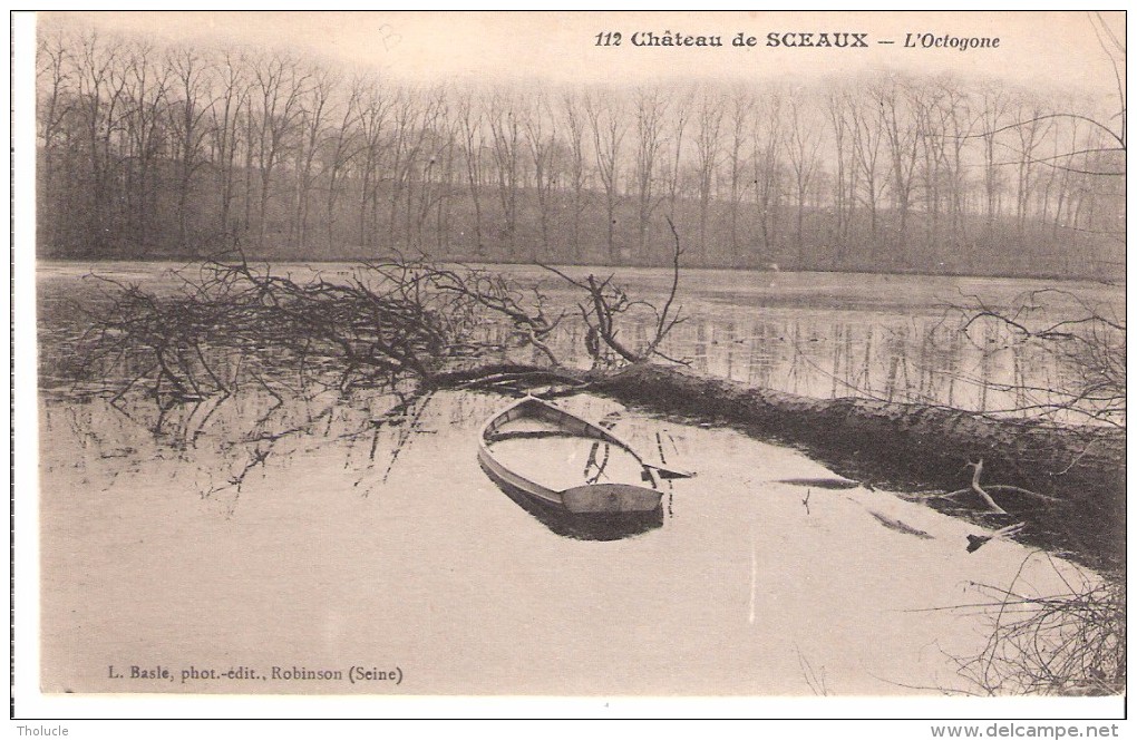 Château De Sceaux (Chatenay Malabry-Antony-Hauts De Seine)-+/-1920-Bassin De L'Octogone-Barque-Edit. L.Basle, Robinson - Vanves