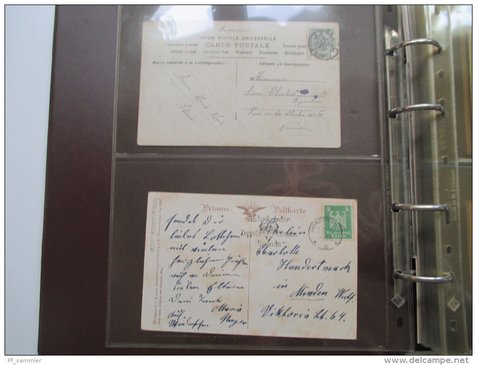 AK Sammlung Deutschland / Europa 1879 - 1930er Jahre. 68 Stück Im Neuwertigen Leuchtturm Album Mit Schuber! - 5 - 99 Postkaarten
