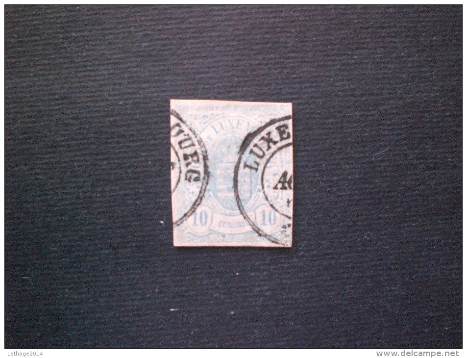 STAMPS LUSSEMBURGO 1859 STEMMA 10 CENT BLUE CHIARO N. 6 (YVERT) - 1859-1880 Stemmi