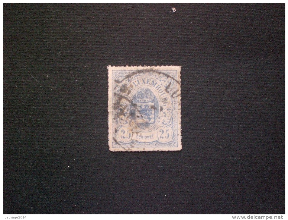 STAMPS LUSSEMBURGO 1859 STEMMA 25 CENT N. 20 (YVERT) - 1859-1880 Stemmi