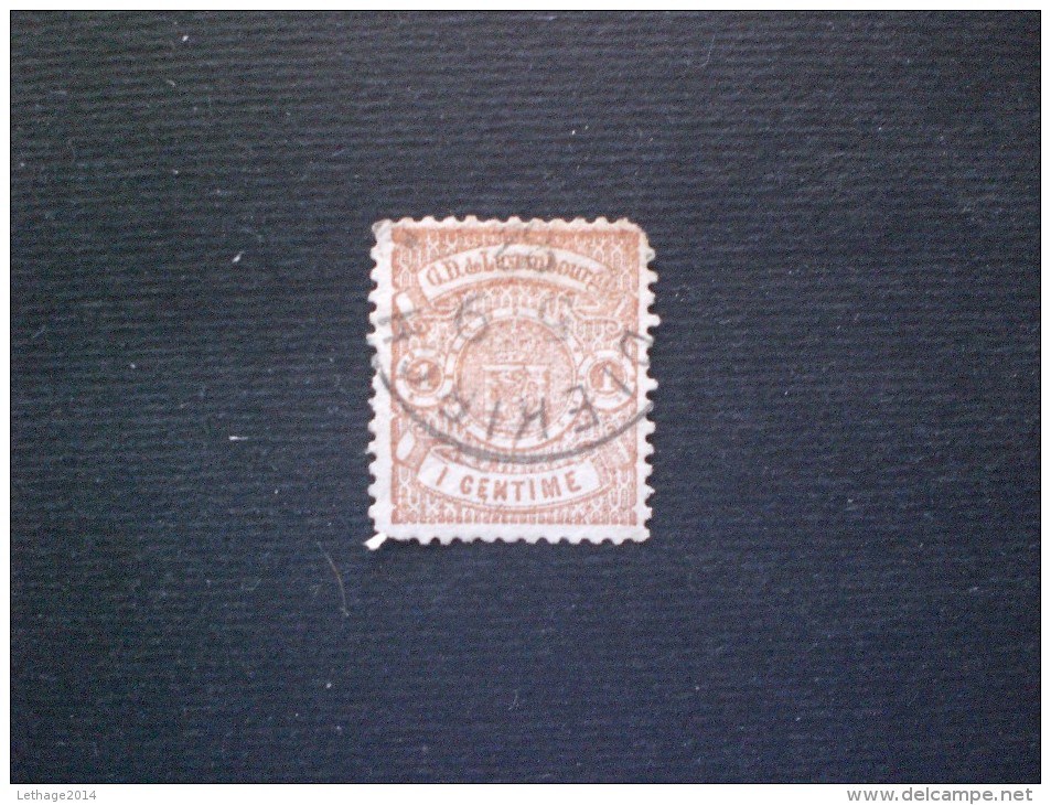LUSSEMBURGO 1880 STEMMA 1 CENT BRUN CLAIR N. 39 A (YVERT) - 1859-1880 Stemmi