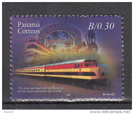 Trein, Trains, Railway, Locomotive: Panama 2007 Mi Nr 1929 - Treinen