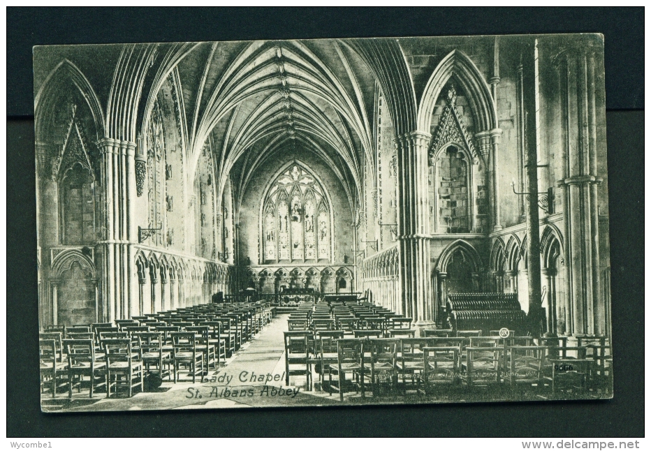 ENGLAND  -  St Alban's Abbey  Lady Chapel  Used Vintage Postcard As Scans - Hertfordshire