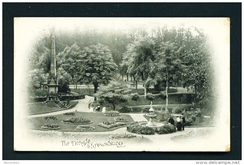 ENGLAND  -  Shrewsbury  The Dingle  Used Vintage Postcard As Scans - Shropshire