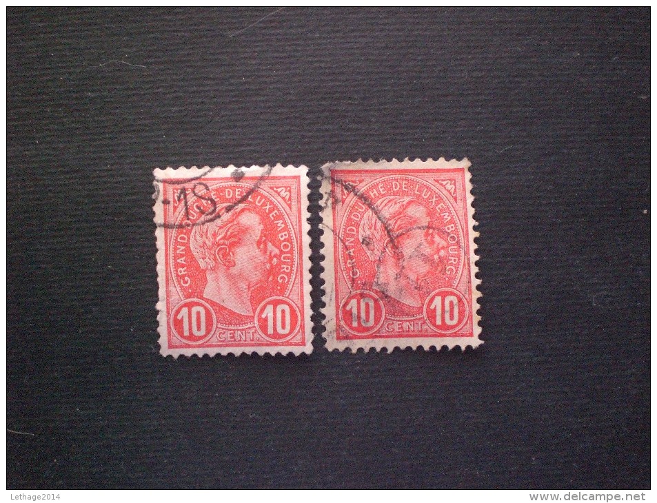 STAMPS LUSSEMBURGO 1895 EFFIGE GRAN DUCA ADOLFO 10 CENT N.73 (YVERT) - 1859-1880 Stemmi