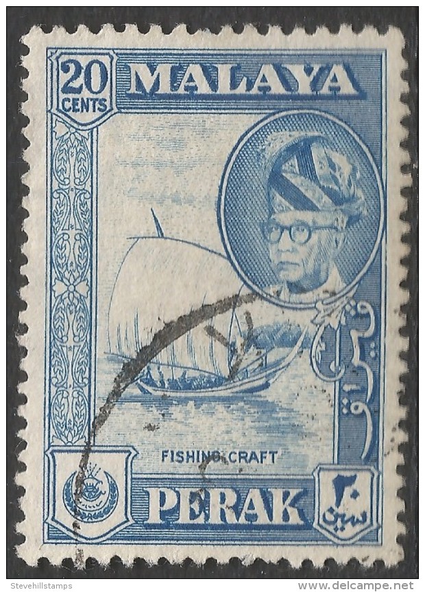 Perak (Malaysia). 1957-61 Sultan Yussuf ´Izzuddin Shah. 20c Used. SG 157 - Perak