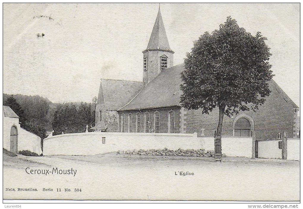 OTTIGNIES-LOUVAIN-LA-NEUVE.  CEROUX-MOUSTY.   L'EGLISE. - Ottignies-Louvain-la-Neuve