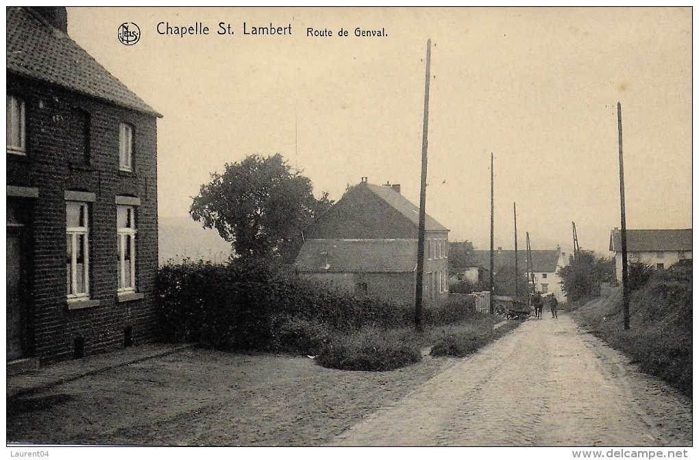 LASNE.  CHAPELLE-SAINT-LAMBERT.  ROUTE DE GENVAL.  ANIMATION. - Lasne