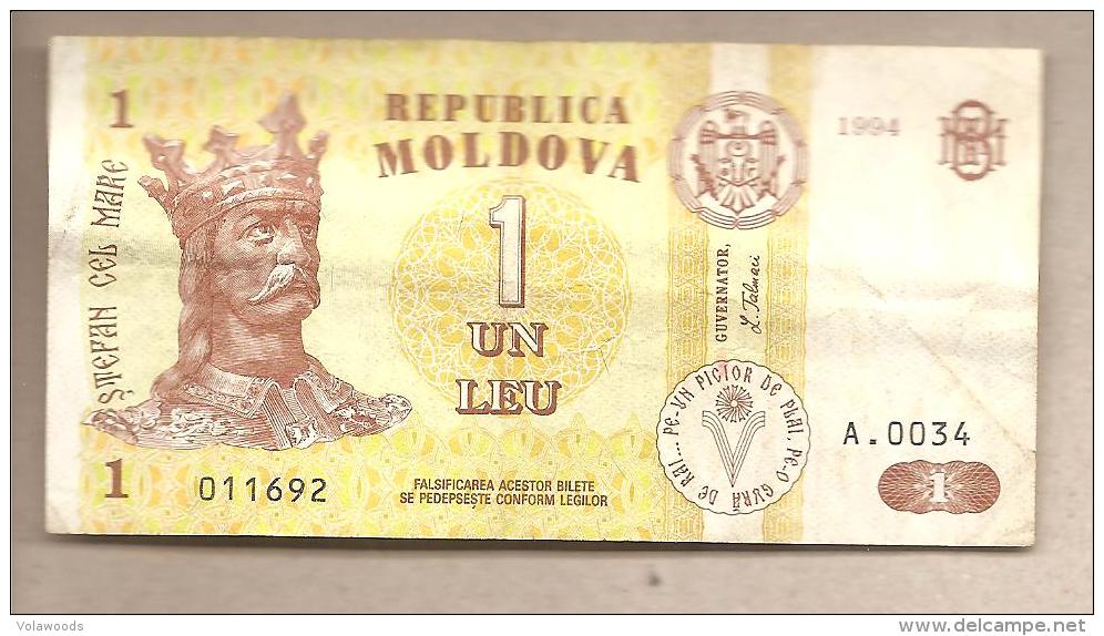 Moldavia - Banconota Circolata Da 1 Leu P-8a - 1994 - Moldova