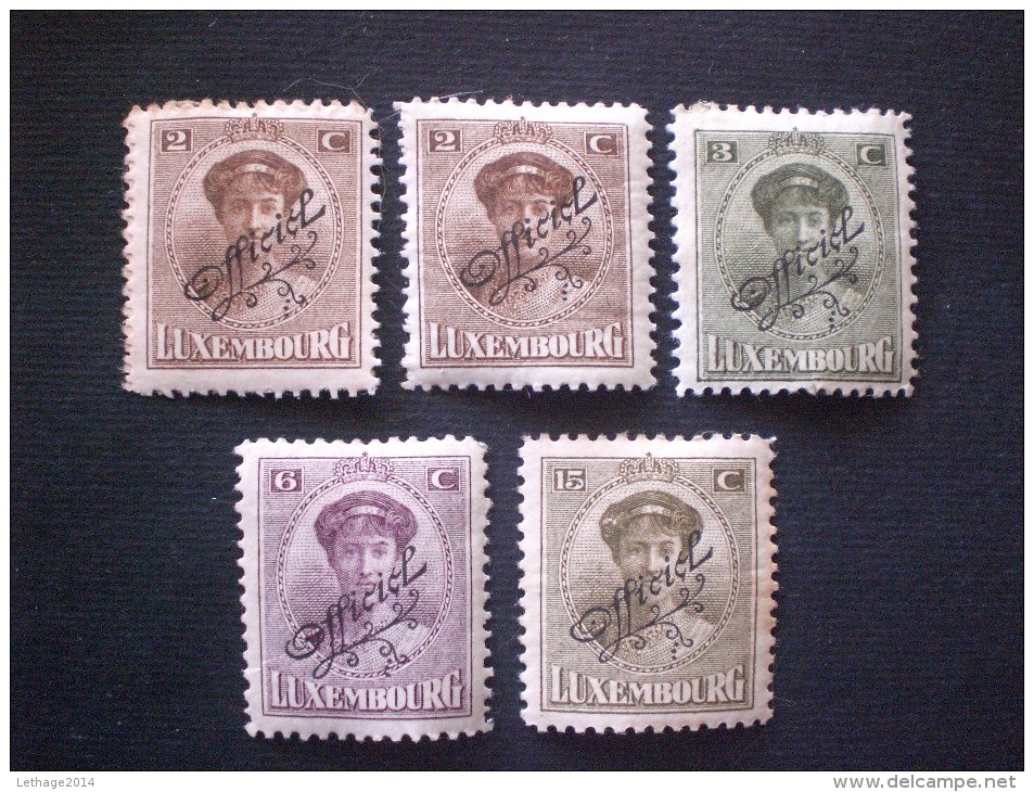 STAMPS LUSSEMBURGO 1909 SERVICE - Servizio