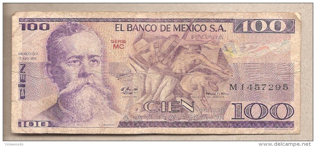 Messico - Banconota Circolata Da 100 Pesos - 1979 - Mexico