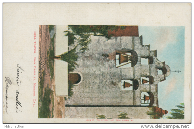 US SAN GABRIEL / Bell Tower / CARTE COULEUR TOILEE - Other & Unclassified